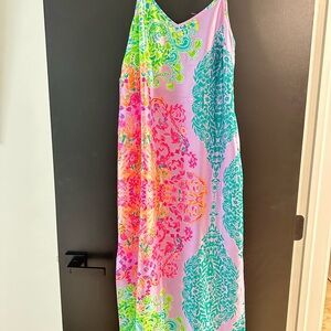 Lilly Pulitzer Pink and Green Patterned Dress